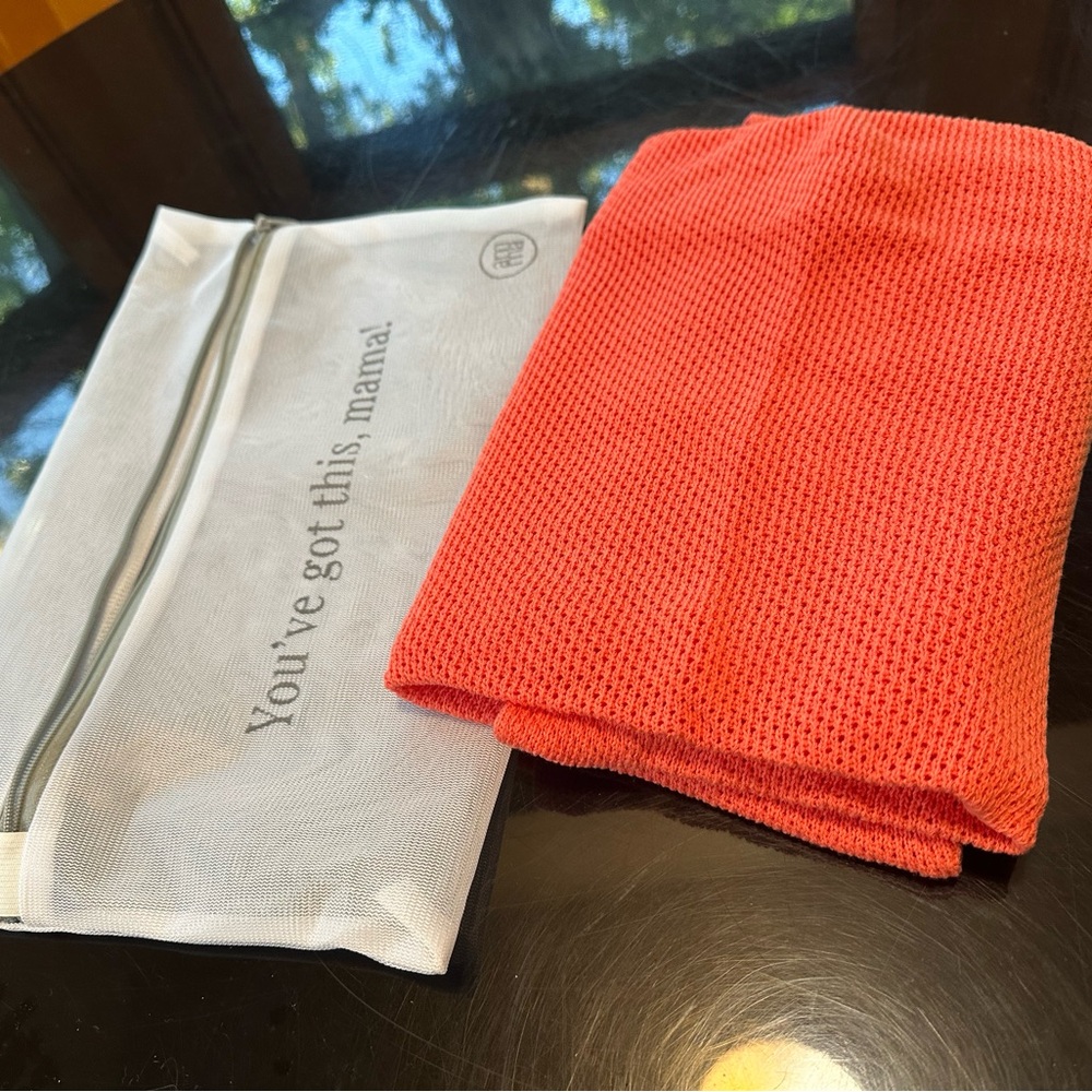 NWOT Vibrant Coral Knit Throw